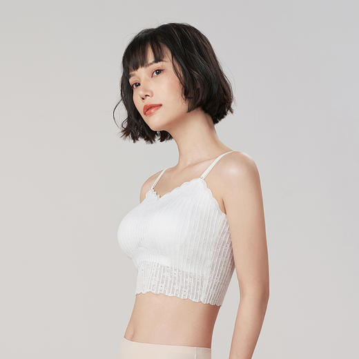 都市丽人蕾丝抹胸无钢圈背心内衣LV32A1 商品图1