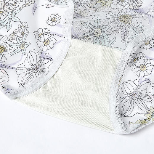 都市丽人时尚系列蕾丝平角裤女士内裤低腰平角裤LK35B8 商品图10