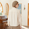 Famecoco范可儿天丝拼接衬衫春季法式泡泡袖仙气上衣女 商品缩略图2
