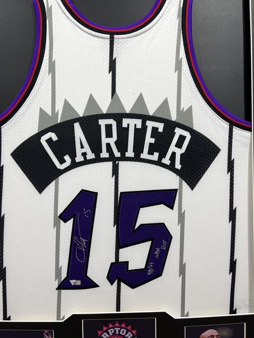 收藏系列 卡特 猛龙队15号白色 亲笔签名球衣 B428379 商品图2