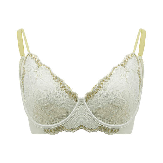 都市丽人完美包容内衣CD超薄3/4杯蕾丝文胸三排软钢圈YB33J5 商品图3