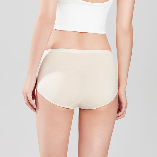 都市丽人基础系列天丝棉平角裤女士内裤中腰平角裤LK35D3 商品图2