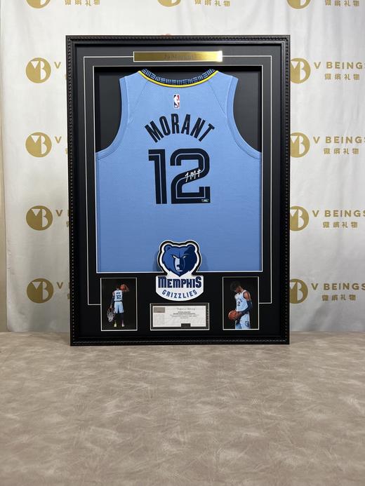 收藏系列 莫兰特 灰熊队12号天蓝色 亲笔签名球衣 PA62448 商品图1