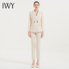 IWY/秋冬套装新款女装米白色时尚气质洋气职业装西装裤子两件套C12312+P12312 商品缩略图1