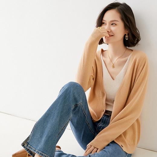 MOMMY KIKO 羊毛V领开衫 商品图2