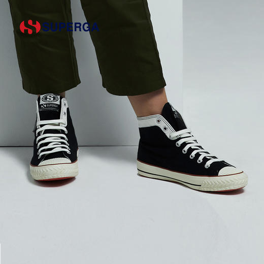 SUPERGA 潮流高帮学院风帆布鞋 ins百搭小众休闲高帮情侣板鞋2946 商品图4