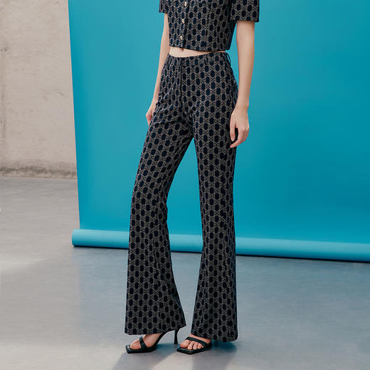 EITIE爱特爱春季新款气质显瘦百搭女裤子7305017 商品图3