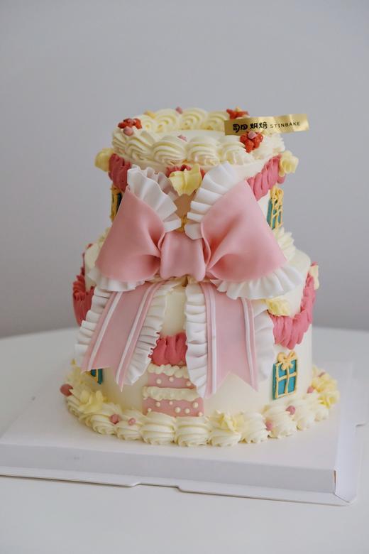 粉粉少女蝴蝶结双层 商品图0