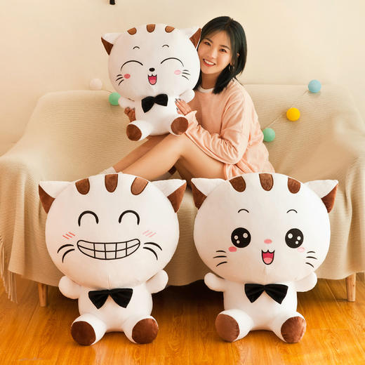 可爱大脸猫公仔毛绒玩具创意猫咪女友生日礼物情人节玩偶礼物玩偶 商品图2