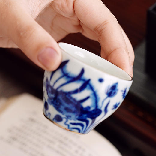 成艺 陶瓷主人杯 单杯家用男女士品茗杯个人专用功夫小茶杯茶盏轻奢礼盒 商品图7