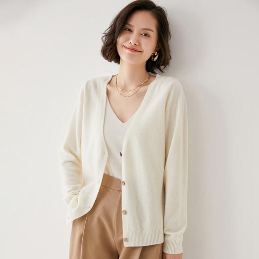 MOMMY KIKO 羊毛V领开衫 商品图3