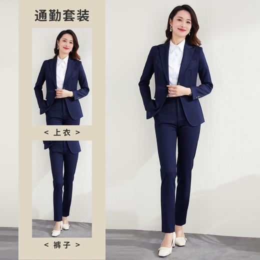 【上衣+裤子】罗蒙春秋款西服套装商务通勤一粒扣西装两件套 商品图3