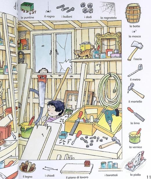 【中商原版】看图识1000意大利语单词 意大利文原版 英文意大利文双语 小语种 First Thousand Words in Italian 商品图7