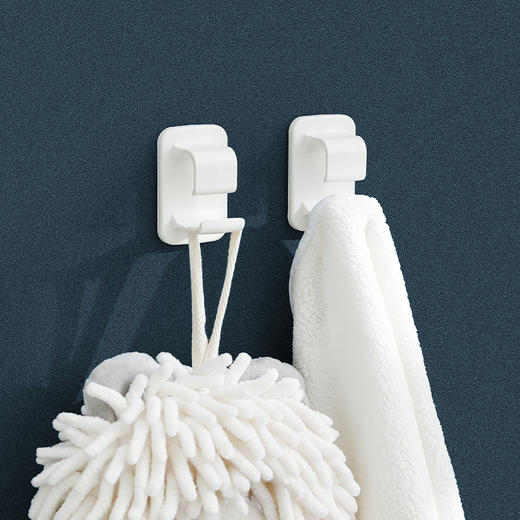 FaSoLa脸盆挂钩2枚免打孔卫生间收纳钩浴室洗澡浴盆墙上壁挂盆子神器 商品图11