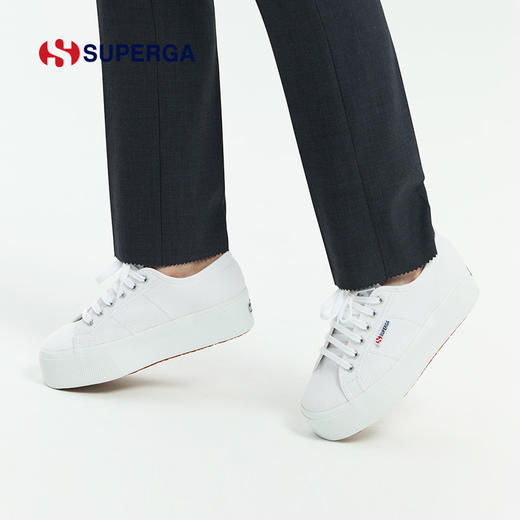 SUPERGA 厚底小白鞋秋季松糕鞋女透气百搭休闲帆布鞋 22新款 2790 商品图4
