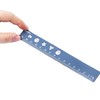 鸿星多功能金属尺子 小学生专用波浪线直尺量角器三角尺4件套套尺 商品缩略图4