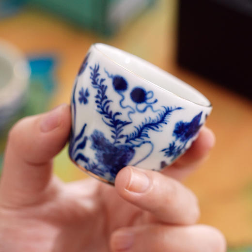 成艺 陶瓷主人杯 单杯家用男女士品茗杯个人专用功夫小茶杯茶盏轻奢礼盒 商品图5