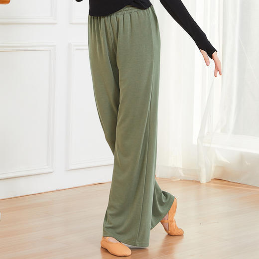 云朵古典宽松秋冬铜氨丝加长舞蹈阔腿裤 商品图4