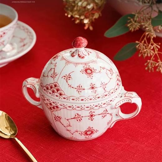 【ROYAL COPENHAGEN】皇家哥本哈根宝石红半蕾丝唐草糖罐咖啡器具家用 商品图0