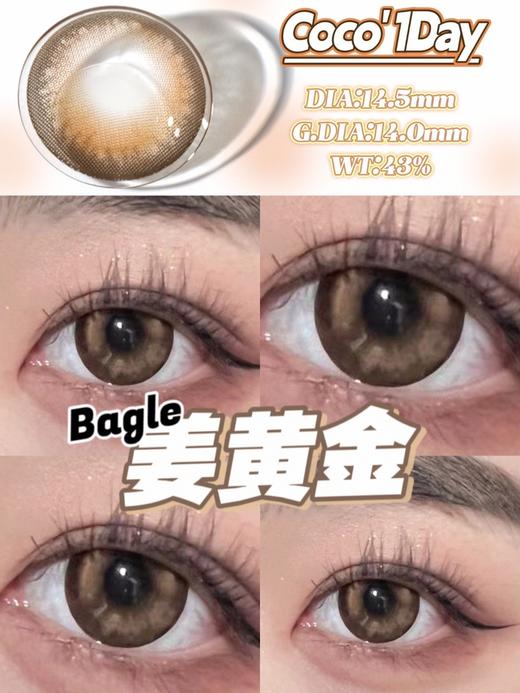 cococon日抛美瞳 姜黄金 14.5mm 商品图0