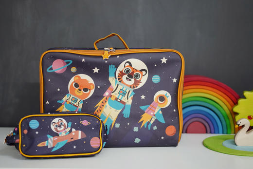 DJECO高颜值大容量笔袋/化妆刷等多功能包 商品图9