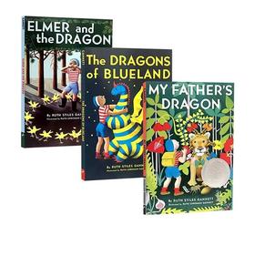 【AR 5.6 蓝思值 970L】 My Father's Dragon 我爸爸的小飞龙3部曲 纽伯瑞银奖作品 儿童桥梁章节小说 赠全集音频