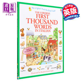 【中商原版】看图识1000意大利语单词 意大利文原版 英文意大利文双语 小语种 First Thousand Words in Italian