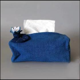 非遗扎染布料抽纸袋