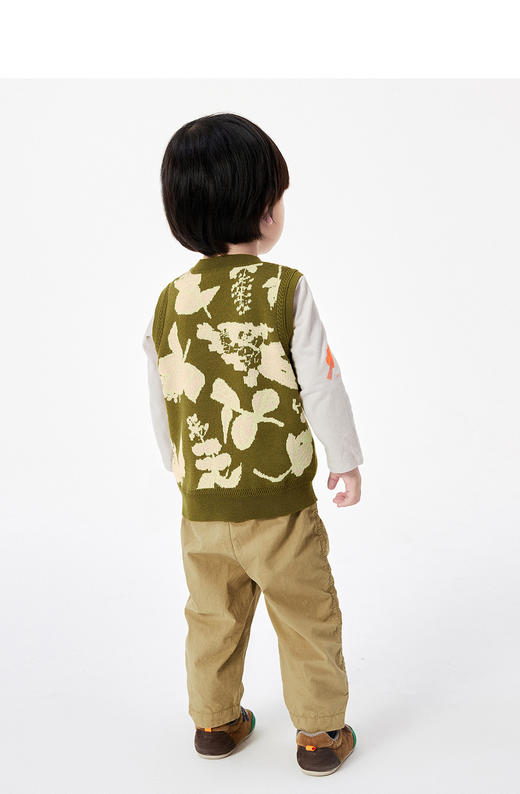 JNBY  23年春款   原创图案精梳棉毛衫背心  YN2312650 商品图8