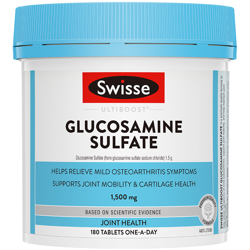 【保税区包邮直发】澳洲进口swisse维骨力进口关节灵片硫酸氨基葡萄糖骨维力软骨素180粒-F