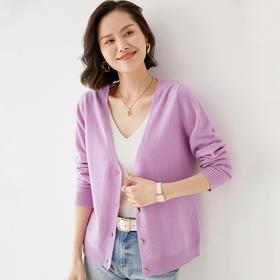 MOMMY KIKO 羊毛V领开衫