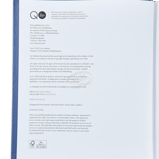 【中商原版】克里斯托弗·诺兰 标志电影制作人及其作品 Christopher Nolan: The Iconic Filmmaker and his Work 进口艺术 电影导演作品集  商品图4