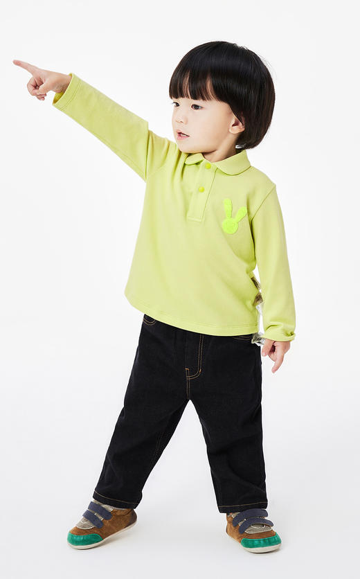 JNBY  23年春款  经典长袖POLO 杉   YN2112670 商品图6