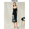 VIMAGE纬漫纪夏季新款气质修身显瘦吊带针织连衣裙V1901529 商品缩略图0