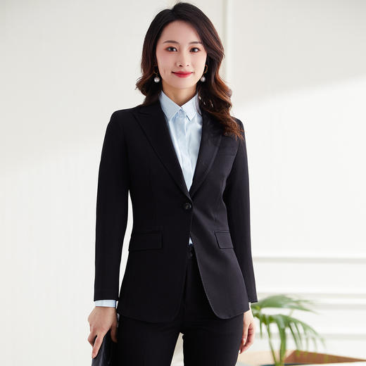 【上衣+裤子】罗蒙春秋款西服套装商务通勤一粒扣西装两件套 商品图2
