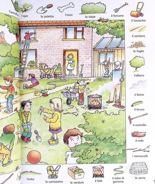 【中商原版】看图识1000意大利语单词 意大利文原版 英文意大利文双语 小语种 First Thousand Words in Italian 商品图6