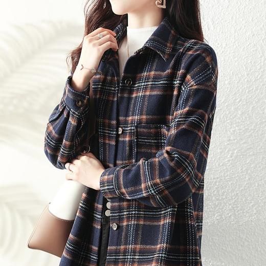 裁缝学苑AX36 复古格纹中长款衬衫纸样衬衣女装外套打版裁剪样板 商品图1