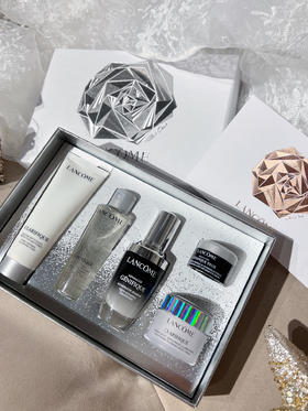 【品牌授权】情人节礼物 生日礼物 纪念日  兰蔻明星修护五件套 小黑瓶精华礼盒 保湿修护