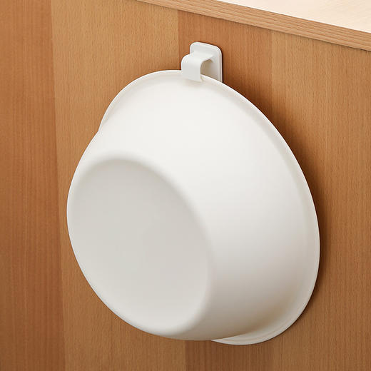 FaSoLa脸盆挂钩2枚免打孔卫生间收纳钩浴室洗澡浴盆墙上壁挂盆子神器 商品图7