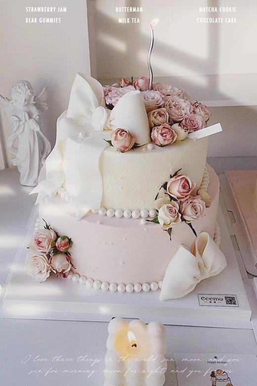 白色蝴蝶结鲜花 商品图5