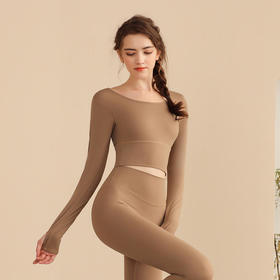【拼团福利】202083梵蒂欧新款瑜伽长袖（含胸垫）