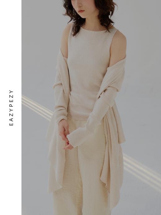 EAZYPEZY 2023SS 意大利苏文金棉法式船领背心 商品图0