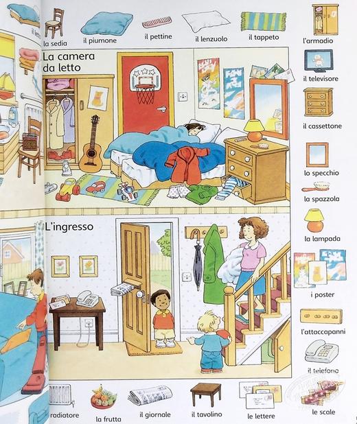 【中商原版】看图识1000意大利语单词 意大利文原版 英文意大利文双语 小语种 First Thousand Words in Italian 商品图4