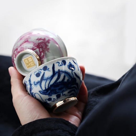 成艺 陶瓷主人杯 单杯家用男女士品茗杯个人专用功夫小茶杯茶盏轻奢礼盒 商品图3