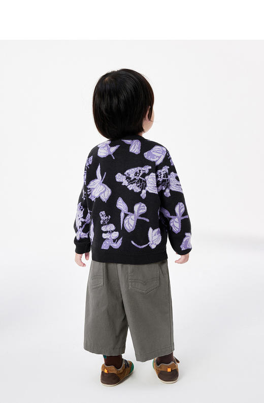 JNBY  23年春款  精梳棉原创设计短款开襟毛衫  YN2312110 商品图5