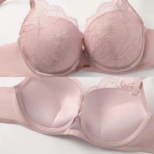 安莉芳专柜新品厚杯小胸聚拢文胸女士性感上托蕾丝内衣EB00585 商品图3