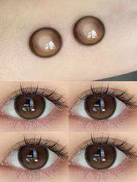 Kikicon半年抛美瞳 奶栗酥 14.5mm