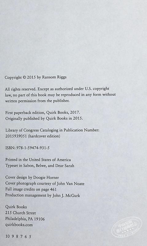 【中商原版】怪屋女孩3 英文原版 Miss Peregrine 3：Library Of Souls Ransom Riggs Random House US 商品图4