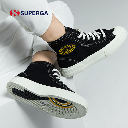 SUPERGA22年新款高帮鞋女百搭小众超火秋季情侣鞋时尚帆布鞋2996 商品图3