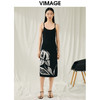 VIMAGE纬漫纪夏季新款气质修身显瘦吊带针织连衣裙V1901529 商品缩略图5